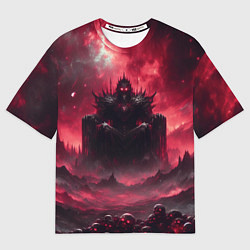 Футболка оверсайз мужская Бог крови Кхорн нейросеть, цвет: 3D-принт