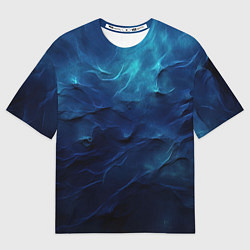 Футболка оверсайз мужская Абстрактные волны глубины, цвет: 3D-принт