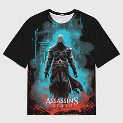 Футболка оверсайз мужская Assassins creed подводный город, цвет: 3D-принт