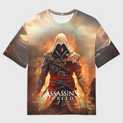 Футболка оверсайз мужская Assassins creed старый город, цвет: 3D-принт