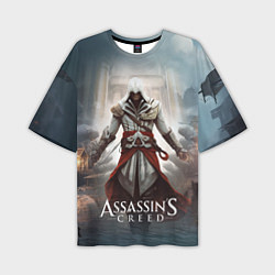 Футболка оверсайз мужская Assassins creed poster game, цвет: 3D-принт