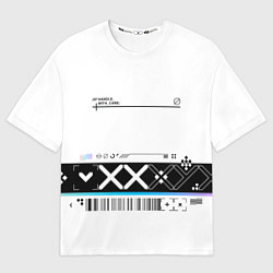 Футболка оверсайз мужская Printstream white - скин CS, цвет: 3D-принт