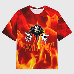 Футболка оверсайз мужская KuW fire, цвет: 3D-принт