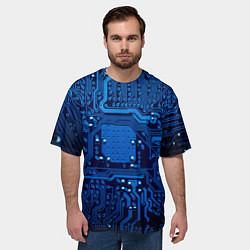 Футболка оверсайз мужская Текстолит, цвет: 3D-принт — фото 2