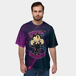 Футболка оверсайз мужская Bendy and the ink machine большие чудеса, цвет: 3D-принт — фото 2