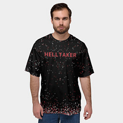 Футболка оверсайз мужская Helltaker демоны, цвет: 3D-принт — фото 2