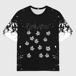 Футболка оверсайз мужская Pyrokinesis хип-хоп, цвет: 3D-принт