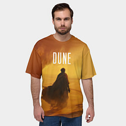 Футболка оверсайз мужская Дюна - пустыня, цвет: 3D-принт — фото 2
