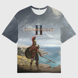 Футболка оверсайз мужская Герой titan quest 2, цвет: 3D-принт