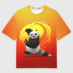 Футболка оверсайз мужская Мастер По - Кунг-фу панда, цвет: 3D-принт