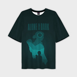 Мужская футболка оверсайз Alone in the dark - Emily