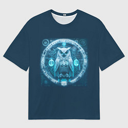 Футболка оверсайз мужская Магическая сова, цвет: 3D-принт