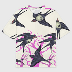 Мужская футболка оверсайз Migratory birds