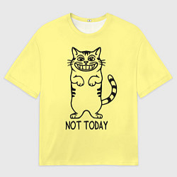 Футболка оверсайз мужская Хитрый кот, цвет: 3D-принт