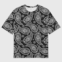 Футболка оверсайз мужская Паттерн огурцы, цвет: 3D-принт
