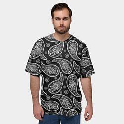 Футболка оверсайз мужская Паттерн огурцы, цвет: 3D-принт — фото 2