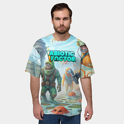 Футболка оверсайз мужская Abiotic Factor монстры, цвет: 3D-принт — фото 2
