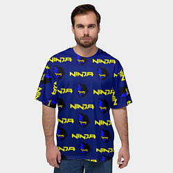 Футболка оверсайз мужская Ninja fortnite games, цвет: 3D-принт — фото 2