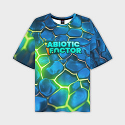 Футболка оверсайз мужская Abiotic Factor logo bright neon, цвет: 3D-принт