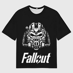 Футболка оверсайз мужская Power armour helmet, цвет: 3D-принт