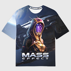 Футболка оверсайз мужская Mass Effect Тали Зора, цвет: 3D-принт