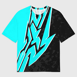 Мужская футболка оверсайз Mint graffiti