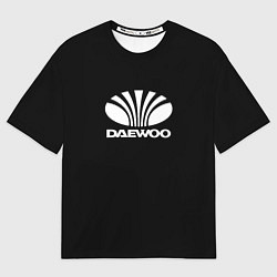 Футболка оверсайз мужская Daewoo white logo, цвет: 3D-принт