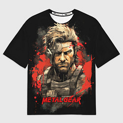 Футболка оверсайз мужская Venom Snake Metal gear game, цвет: 3D-принт