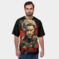 Футболка оверсайз мужская Venom Snake Metal gear game, цвет: 3D-принт — фото 2