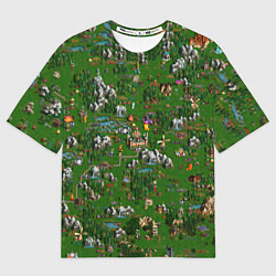 Футболка оверсайз мужская Герои 3 Карта Сопряжения, цвет: 3D-принт