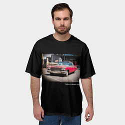 Футболка оверсайз мужская Ретро автомобиль Cadillac Eldorado 1960 года, цвет: 3D-принт — фото 2