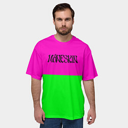 Футболка оверсайз мужская Maneskin rock, цвет: 3D-принт — фото 2