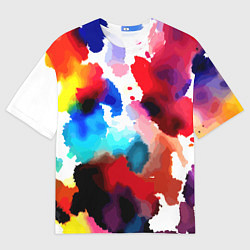 Футболка оверсайз мужская Абстрактная акварельная композиция, цвет: 3D-принт