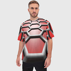 Футболка оверсайз мужская Броня робота, цвет: 3D-принт — фото 2