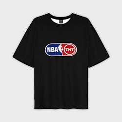 Футболка оверсайз мужская NBA logo tnt, цвет: 3D-принт