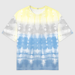 Мужская футболка оверсайз Color stripes: tie-dye
