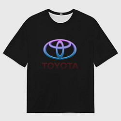 Мужская футболка оверсайз Toyota neon steel