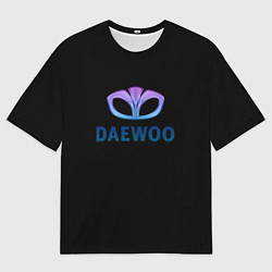 Футболка оверсайз мужская Daewoo logo neon, цвет: 3D-принт