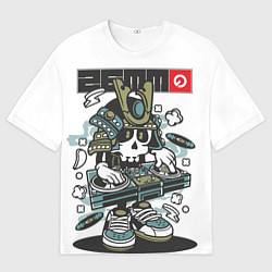 Футболка оверсайз мужская Dj самурай, цвет: 3D-принт