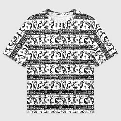 Футболка оверсайз мужская Боги индейцев хайда - Кокопелли, цвет: 3D-принт