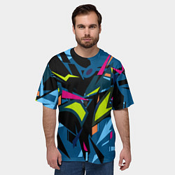 Футболка оверсайз мужская Настоящая абстракция, цвет: 3D-принт — фото 2