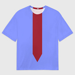 Мужская футболка оверсайз Красная стрелка