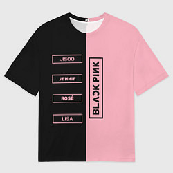 Мужская футболка оверсайз Blackpink южнокорейская группа