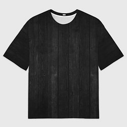 Футболка оверсайз мужская Текстура темного паркета, цвет: 3D-принт