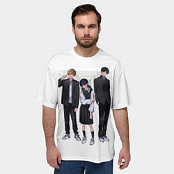 Футболка оверсайз мужская Человек-бензопила: Манга, цвет: 3D-принт — фото 2