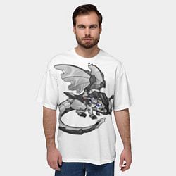Футболка оверсайз мужская BMW M1000RR drago, цвет: 3D-принт — фото 2