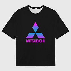 Мужская футболка оверсайз Mitsubishi gradient