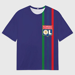Мужская футболка оверсайз Olympique lyonnais