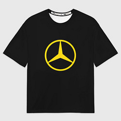 Мужская футболка оверсайз Mercedes logo yello