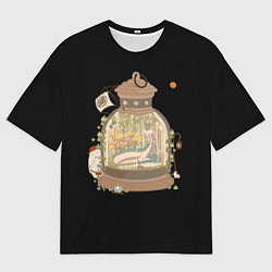 Футболка оверсайз мужская Унесенные призраками: Studio Ghibli, цвет: 3D-принт